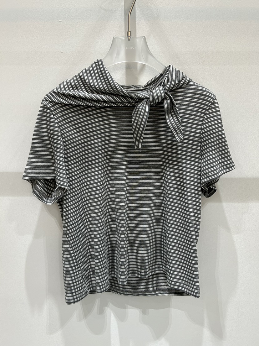 LOOKK/MIMME東大門代購女裝新款真品26春夏推薦T恤含圍巾LOOKK/MIMMET恤圖色2灰色