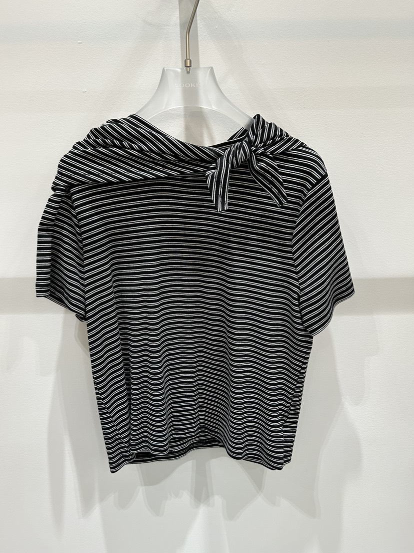 LOOKK/MIMME東大門代購女裝新款真品26春夏推薦T恤含圍巾LOOKK/MIMMET恤圖色3黑色