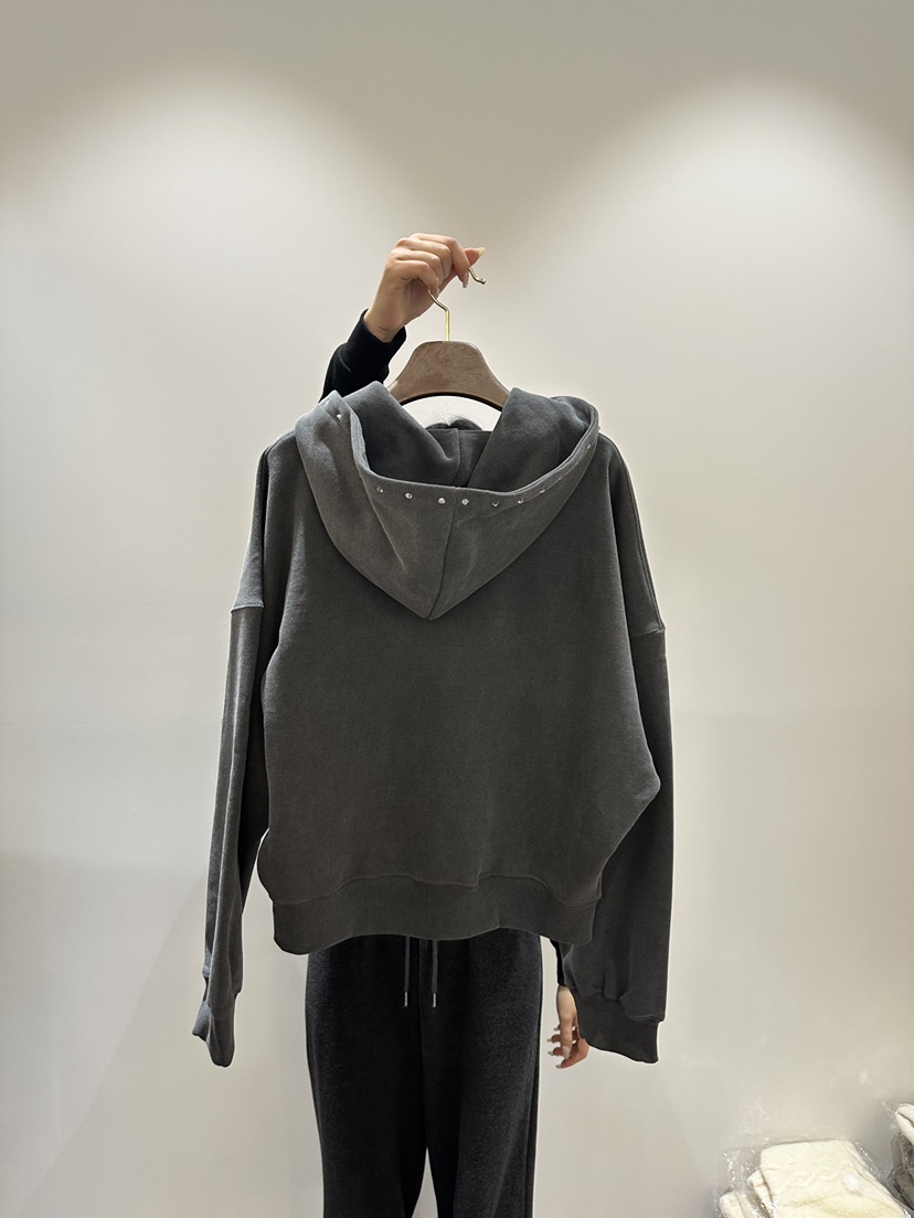 HUE/ERIA韓國直郵女士新品熱賣時尚休閑推薦職業衛衣拉鏈HUE/ERIA衛衣