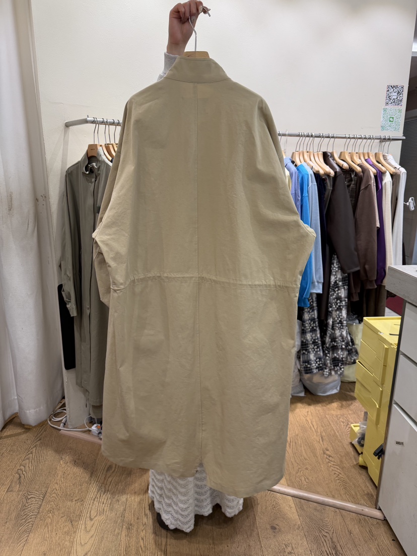 AUVERFIT韓國直郵女裝新品職業時尚人氣熱賣長款風衣棉質AUVERFIT長款風衣