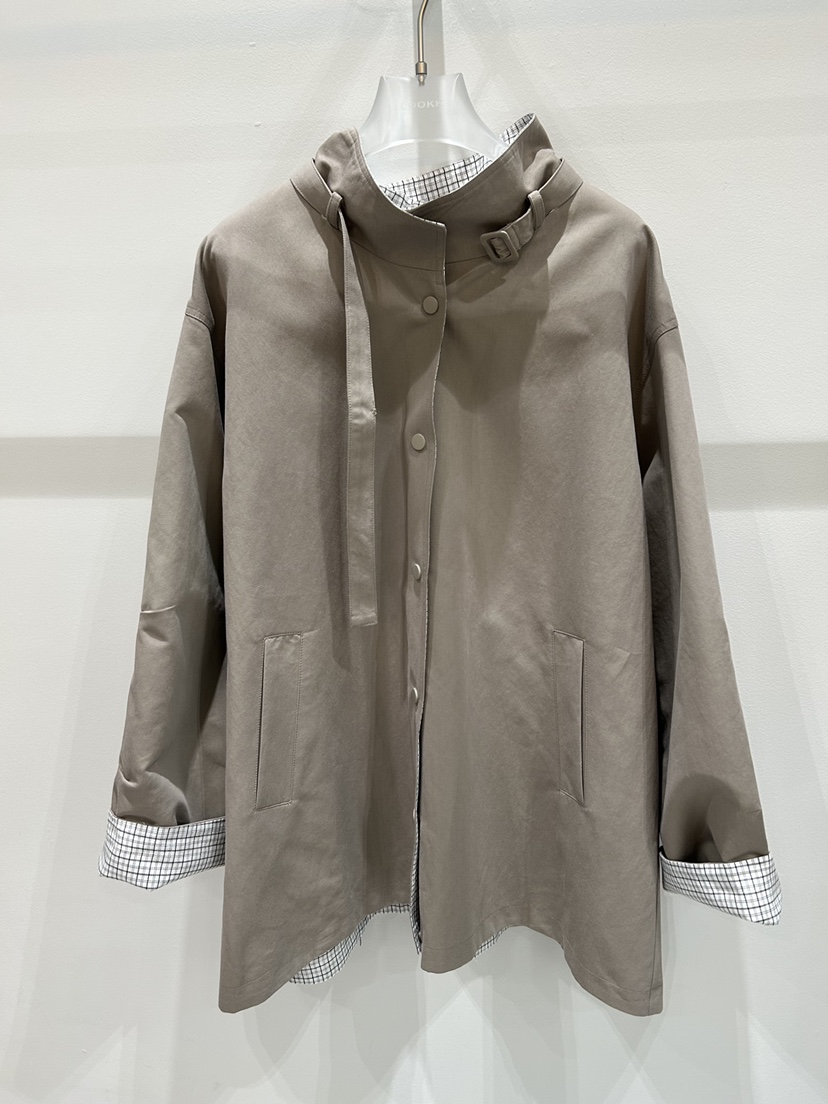 LOOKK/MIMME東大門直郵女裝新款推薦休閑夾克含脖帶腰帶LOOKK/MIMME夾克圖色2