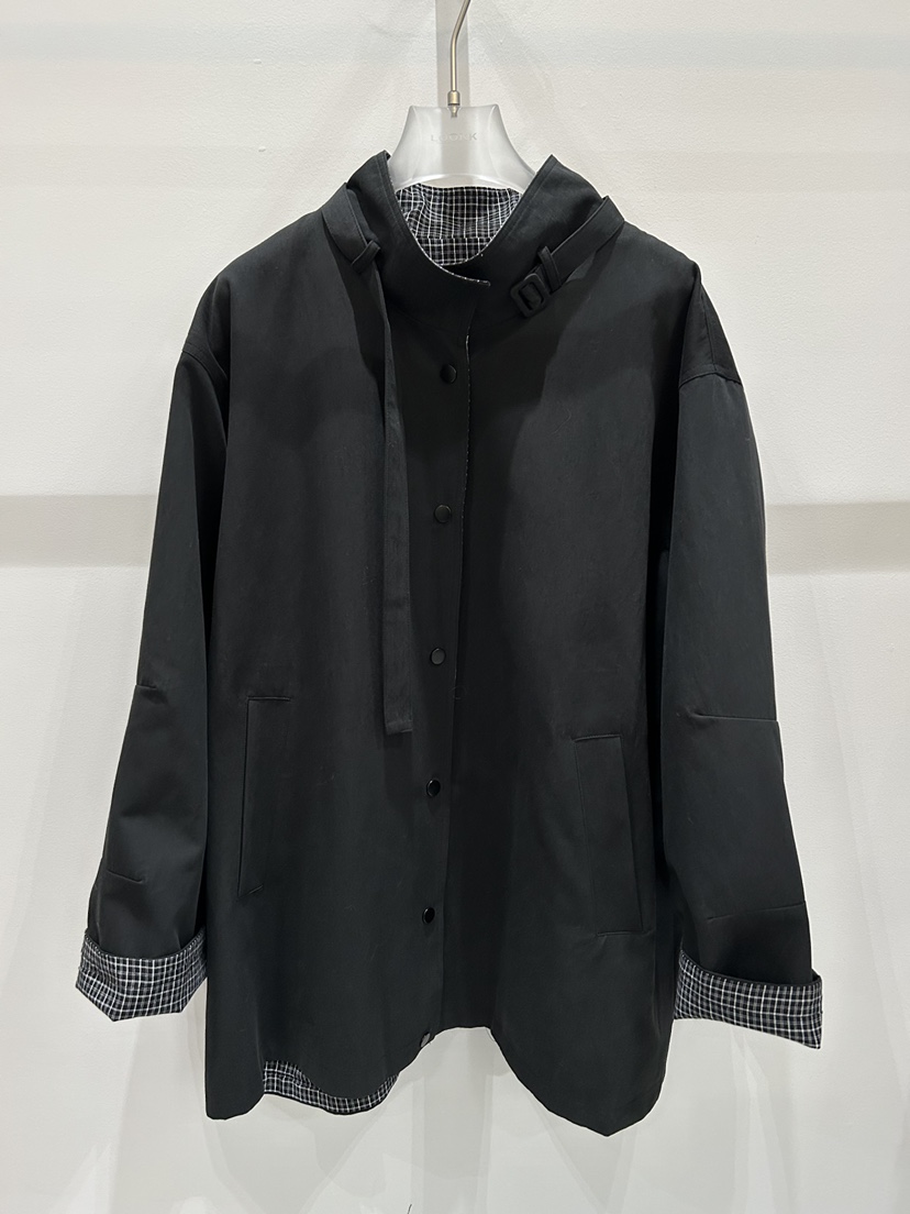 LOOKK/MIMME東大門直郵女裝新款推薦休閑夾克含脖帶腰帶LOOKK/MIMME夾克圖色3