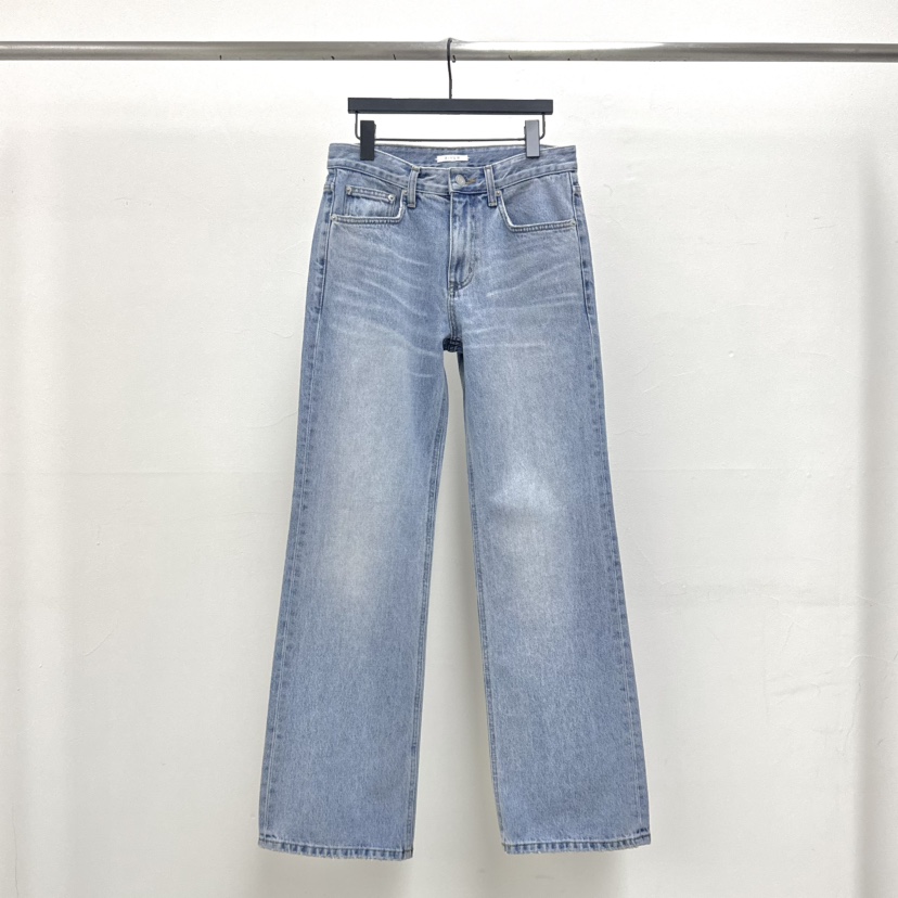 RIVER東大門直郵女裝新品時尚人氣休閑26春夏職業牛仔褲喇叭WATER/RIVER牛仔褲圖色1淺色