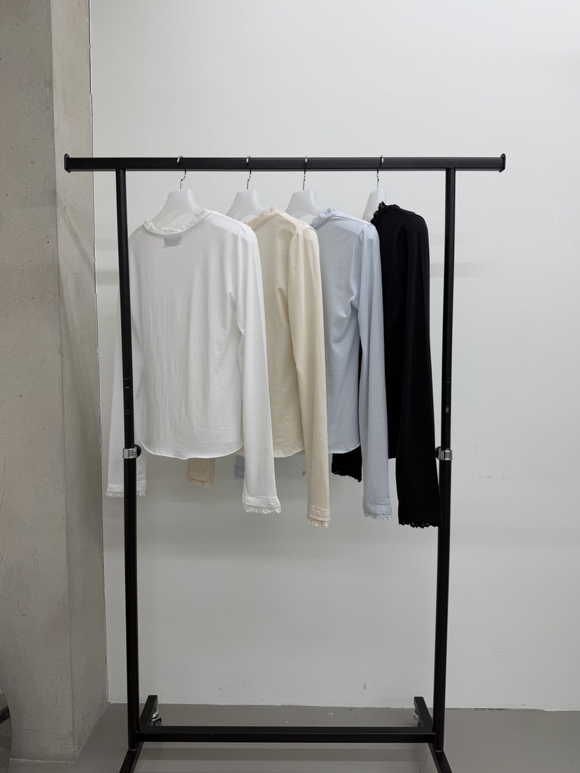 MINIMUZE韓國直郵女裝新品休閑26春夏推薦真品長袖T恤雙層MINIMUZE長袖T恤