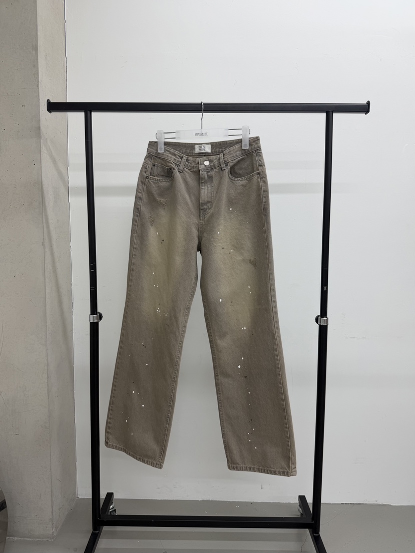 MINIMUZE韓國代購女士新品職業休閑熱賣時尚26春夏牛仔褲MINIMUZE牛仔褲圖色1