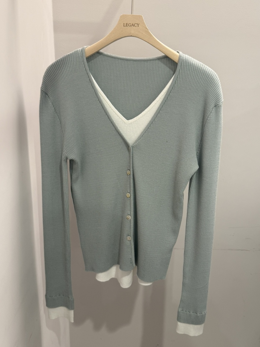 LEGACY東大門實拍女士新款休閑時尚26春夏熱賣針織衫開衫LEGACY針織衫圖色1