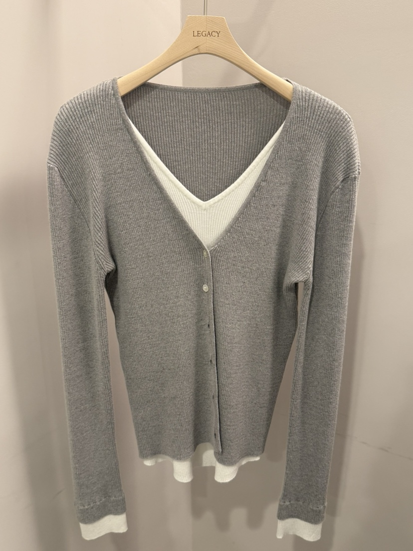 LEGACY東大門實拍女士新款休閑時尚26春夏熱賣針織衫開衫LEGACY針織衫圖色2