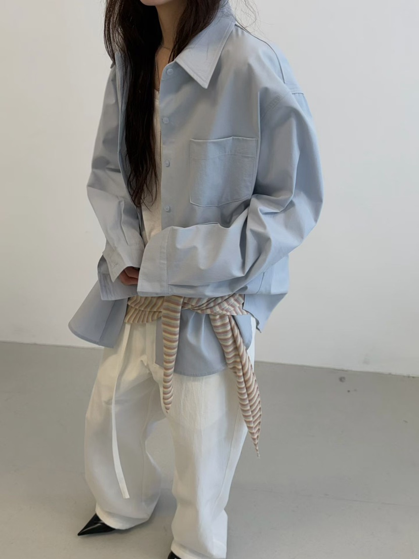 MINIMUZE東大門實拍女士新款熱賣26春夏真品休閑襯衫蕾絲衫MINIMUZE襯衫/蕾絲衫