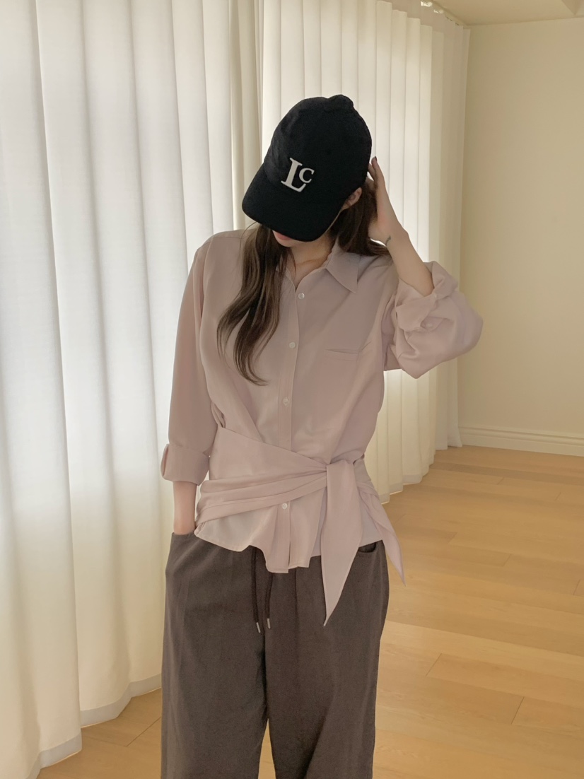 LEGACY韓國代購女士新款人氣推薦真品時尚襯衫蕾絲衫含圍巾LEGACY襯衫/蕾絲衫