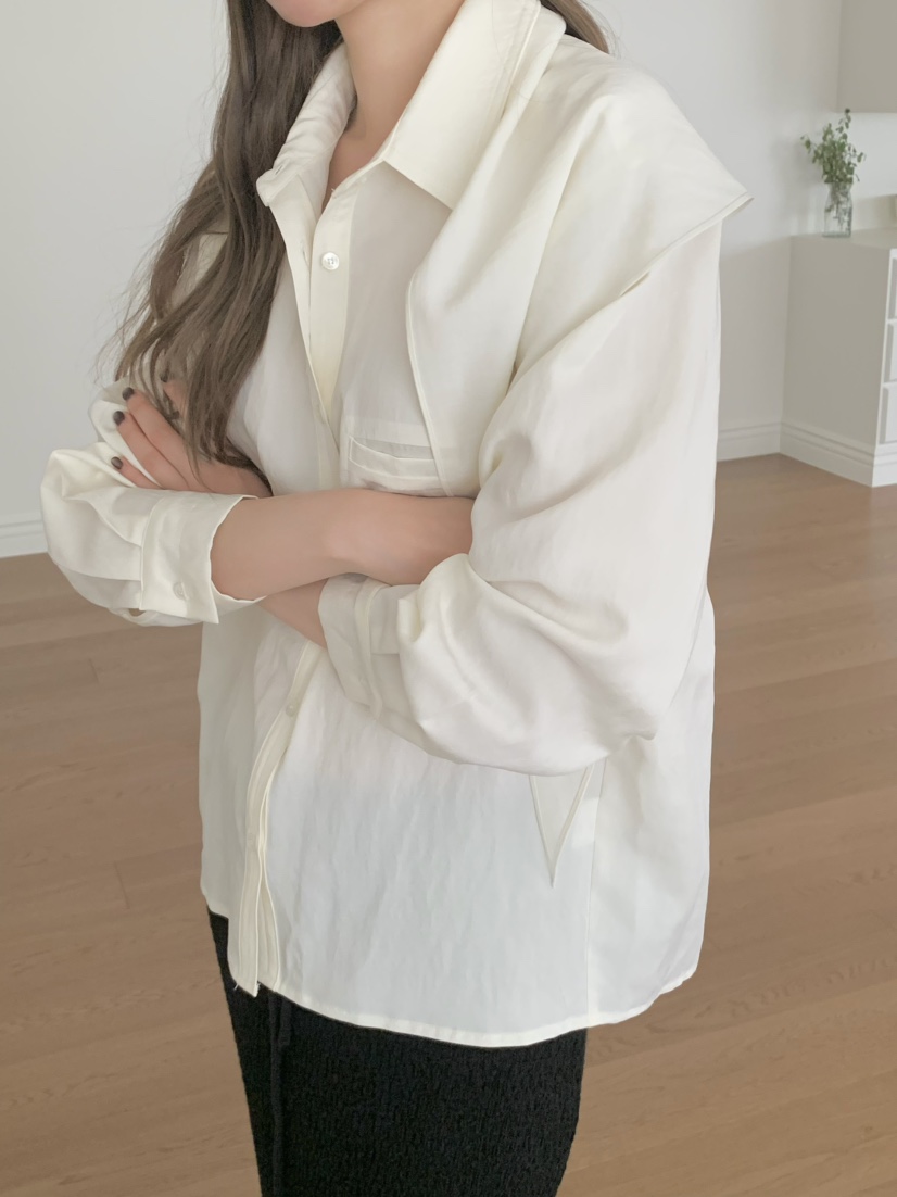 LEGACY韓國代購女士新款人氣推薦真品時尚襯衫蕾絲衫含圍巾LEGACY襯衫/蕾絲衫