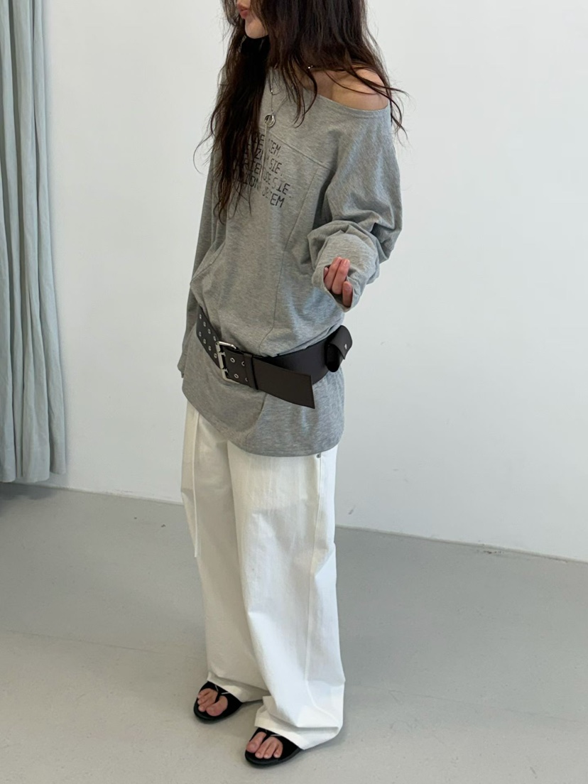 MINIMUZE韓國直郵女士新款26春夏熱賣時尚休閑推薦長袖T恤MINIMUZE長袖T恤