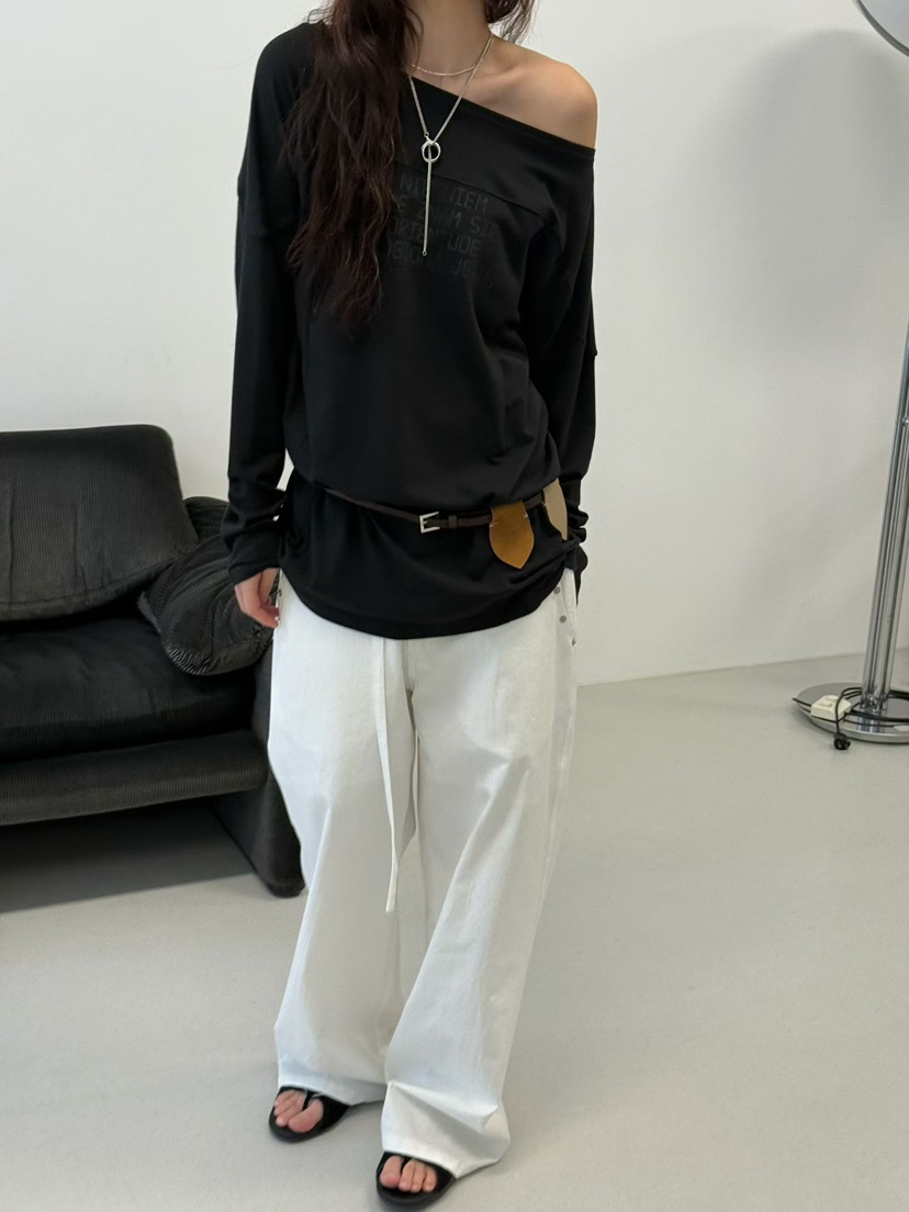 MINIMUZE韓國直郵女士新款26春夏熱賣時尚休閑推薦長袖T恤MINIMUZE長袖T恤