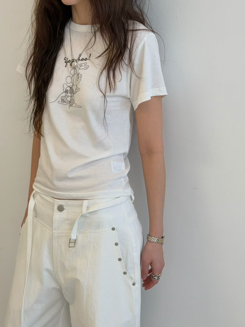 MINIMUZE韓國代購女士新款熱賣26春夏時尚真品推薦T恤迷你包MINIMUZET恤