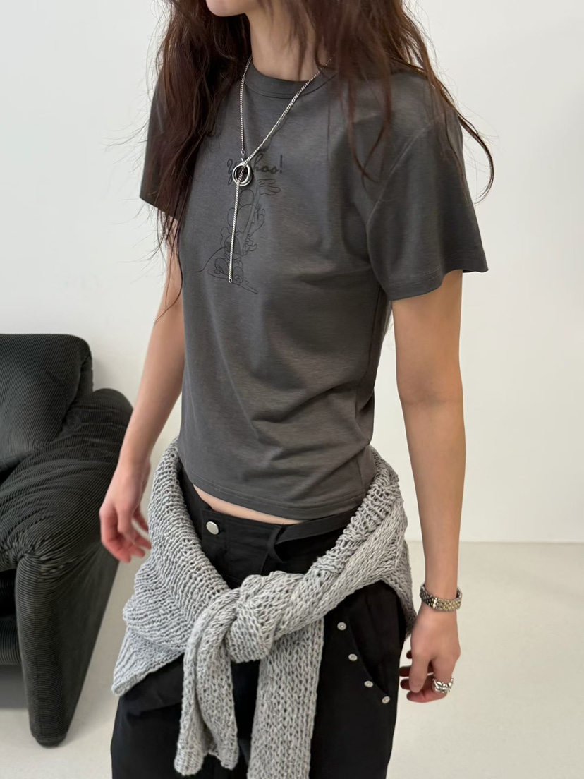 MINIMUZE韓國代購女士新款熱賣26春夏時尚真品推薦T恤迷你包MINIMUZET恤