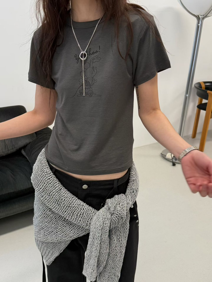 MINIMUZE韓國代購女士新款熱賣26春夏時尚真品推薦T恤迷你包MINIMUZET恤