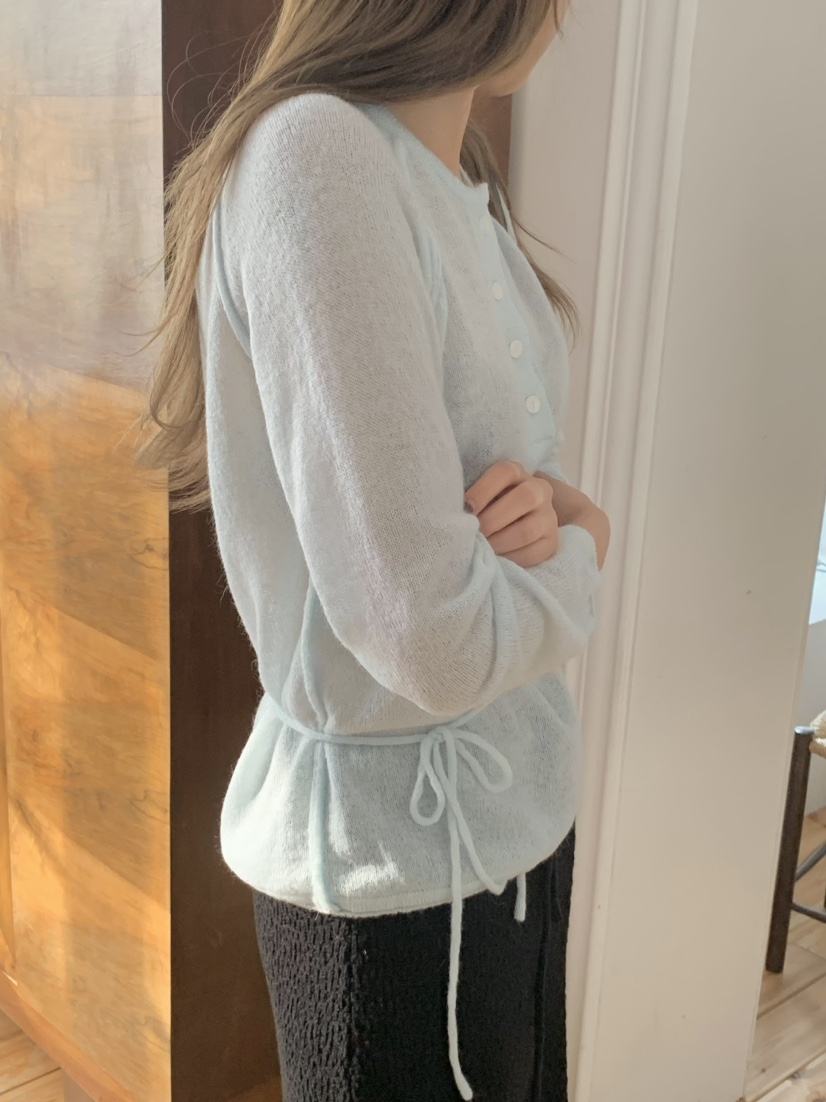 LEGACY韓國代購女士新品26春夏推薦真品針織衫含腰繩馬海毛LEGACY針織衫