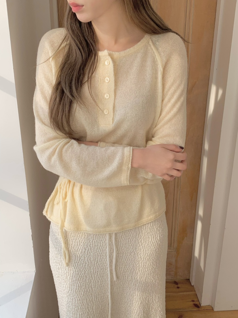 LEGACY韓國代購女士新品26春夏推薦真品針織衫含腰繩馬海毛LEGACY針織衫