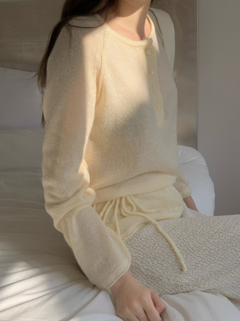 LEGACY韓國代購女士新品26春夏推薦真品針織衫含腰繩馬海毛LEGACY針織衫