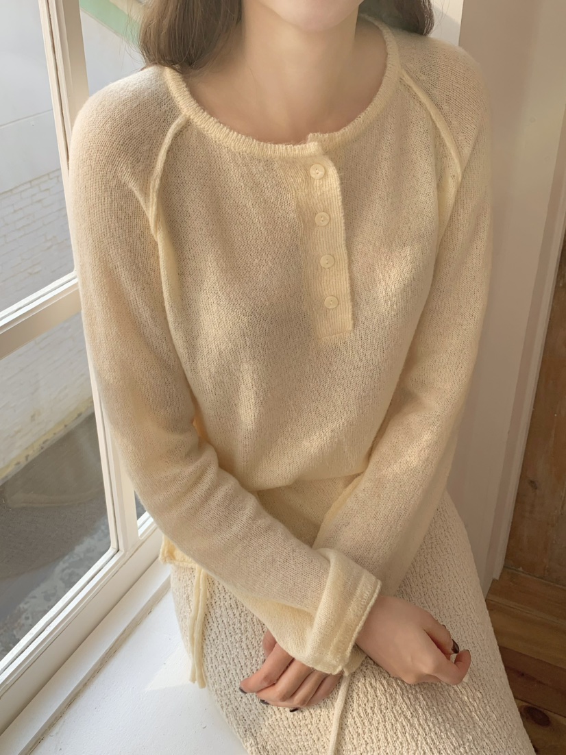 LEGACY韓國代購女士新品26春夏推薦真品針織衫含腰繩馬海毛LEGACY針織衫