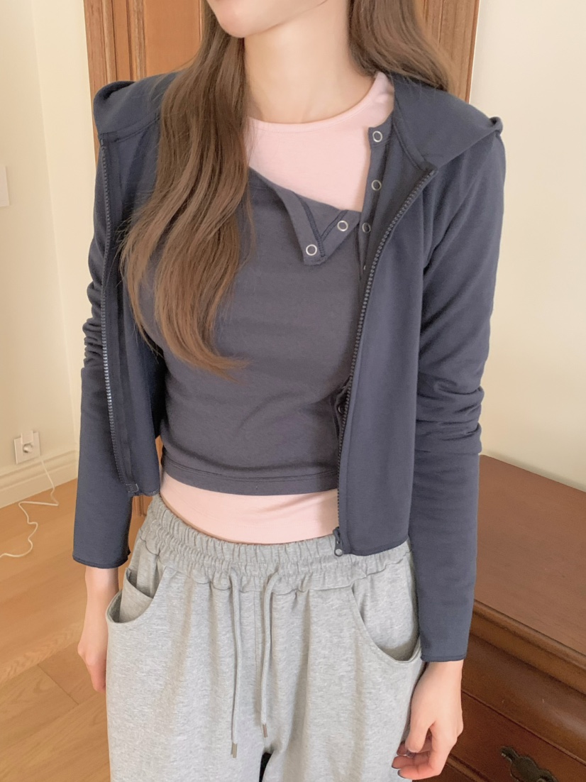 LEGACY東大門直郵女士新款時尚人氣推薦夾克連帽拉鏈衫修身LEGACY夾克