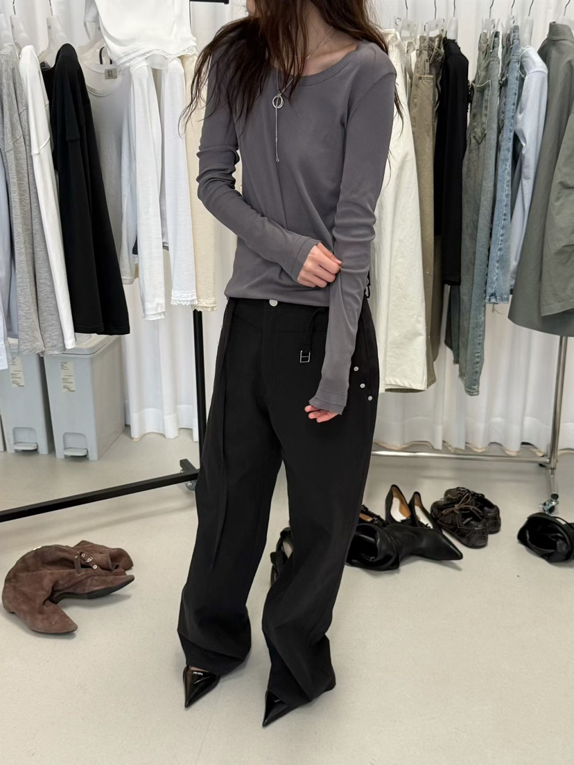 MINIMUZE韓國直郵女裝新款真品推薦休閑26春夏時尚長袖T恤MINIMUZE長袖T恤