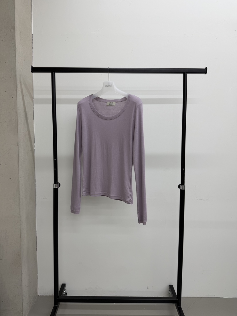 MINIMUZE韓國直郵女裝新款真品推薦休閑26春夏時尚長袖T恤MINIMUZE長袖T恤圖色2