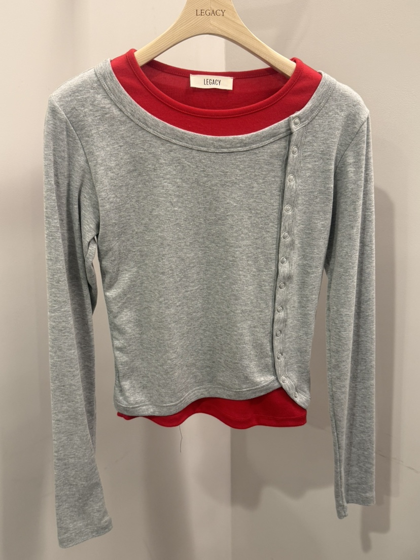 LEGACY東大門直郵女士新款26春夏職業人氣熱賣真品長袖T恤LEGACY長袖T恤圖色2