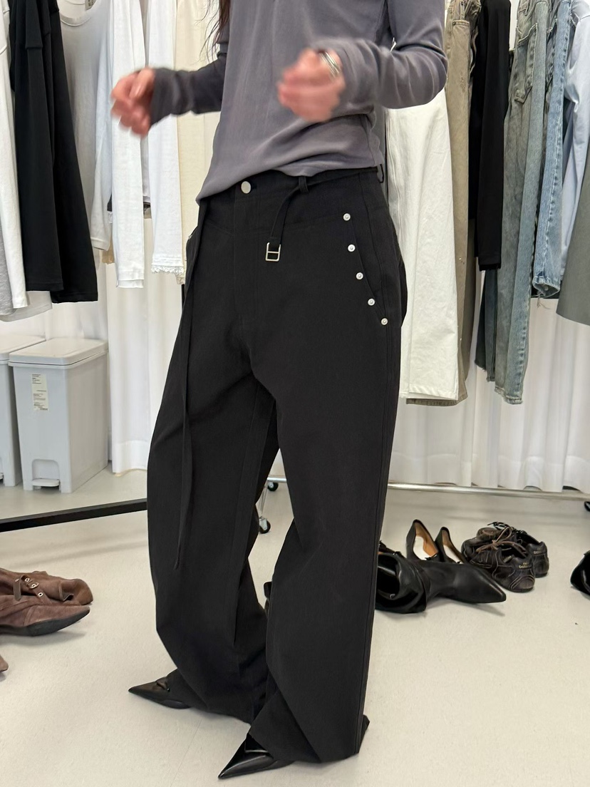 MINIMUZE東大門代購女裝新款時尚推薦26春夏休閑褲含腰帶MINIMUZE休閑褲