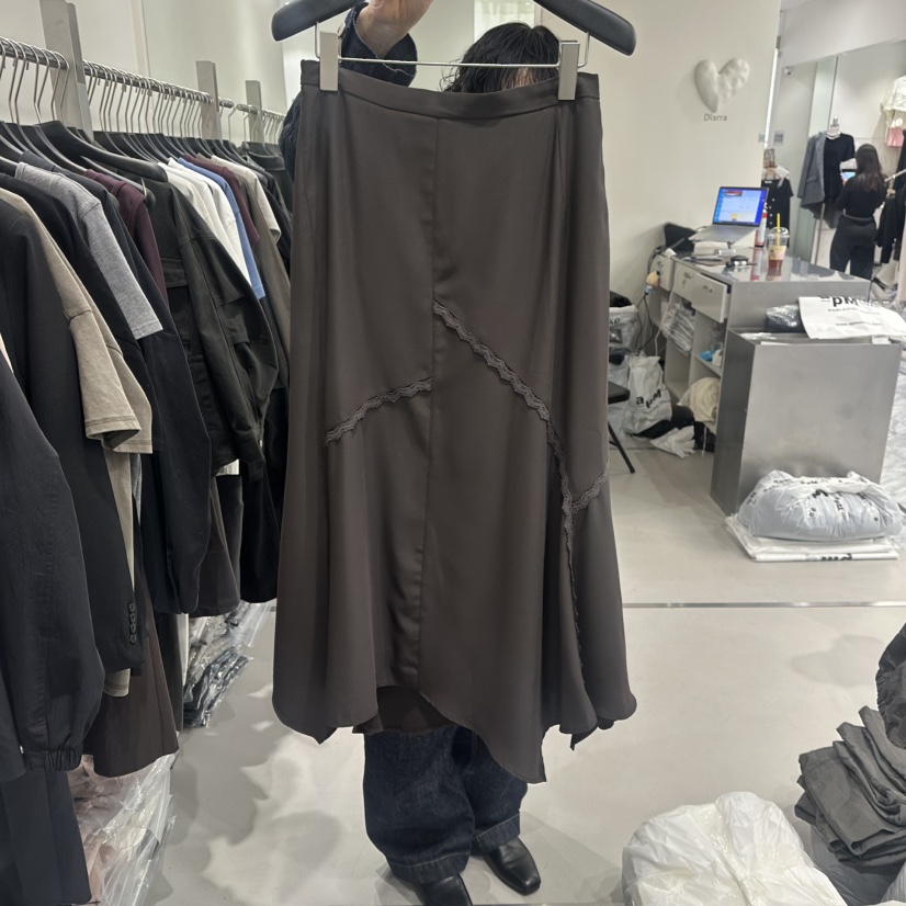 DIARRA韓國直郵女裝新品真品人氣職業時尚熱賣休閑長裙蕾絲DIARRA長裙圖色1