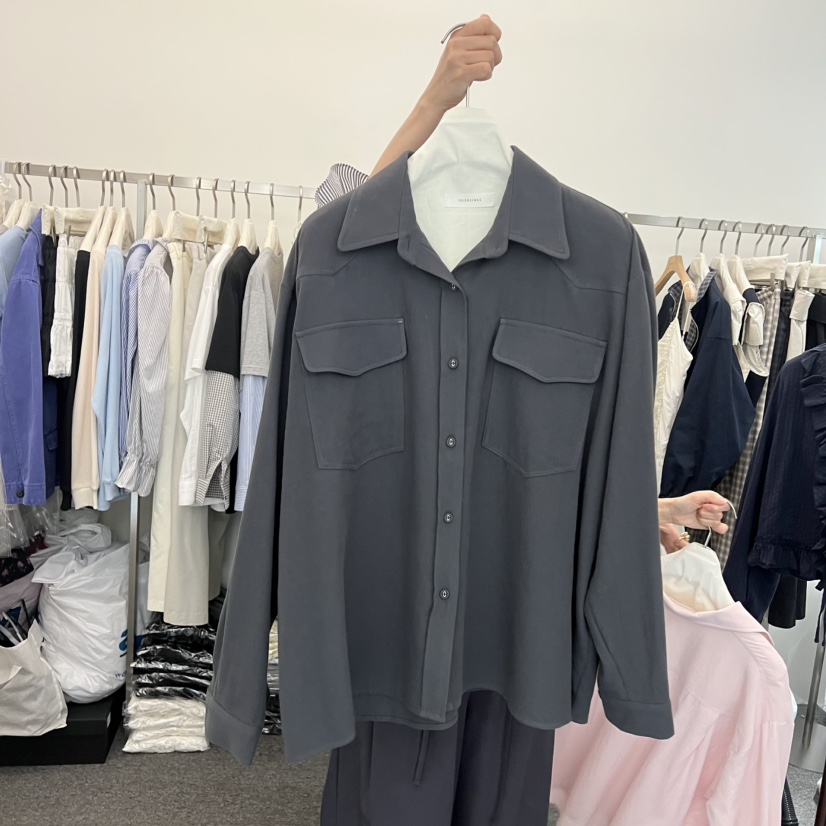 SALONDEMAG韓國直郵女裝新品人氣真品26春夏休閑襯衫蕾絲衫SALONDEMAG襯衫/蕾絲衫圖色3