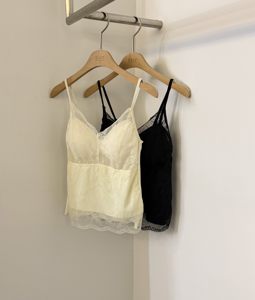 TWENTY FOUR SEVEN24-7韓國直郵女裝新品時尚吊帶背心蕾絲TEWNTY FOUR SEVEN24-7吊帶/背心