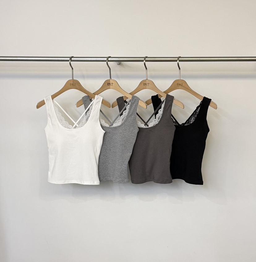 TWENTY FOUR SEVEN24-7韓國直郵女裝新品時尚吊帶背心TEWNTY FOUR SEVEN24-7吊帶/背心