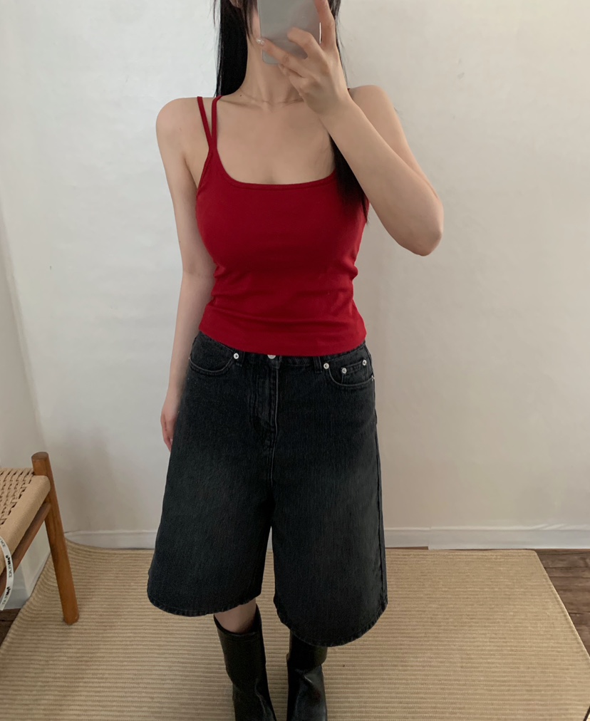 TWENTY FOUR SEVEN24-7韓國代購女裝新款真品吊帶背心TEWNTY FOUR SEVEN24-7吊帶/背心