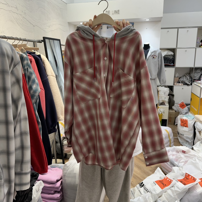 DE LINE韓國代購女裝新款職業休閑推薦熱賣26春夏襯衫蕾絲衫DE LINE襯衫/蕾絲衫