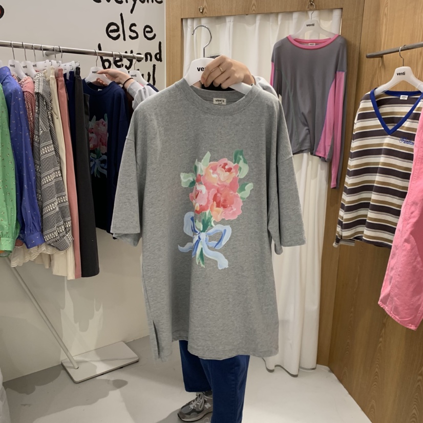 VENTI東大門代購女裝新品熱賣推薦休閑時尚真品人氣26春夏T恤VENTIT恤圖色2