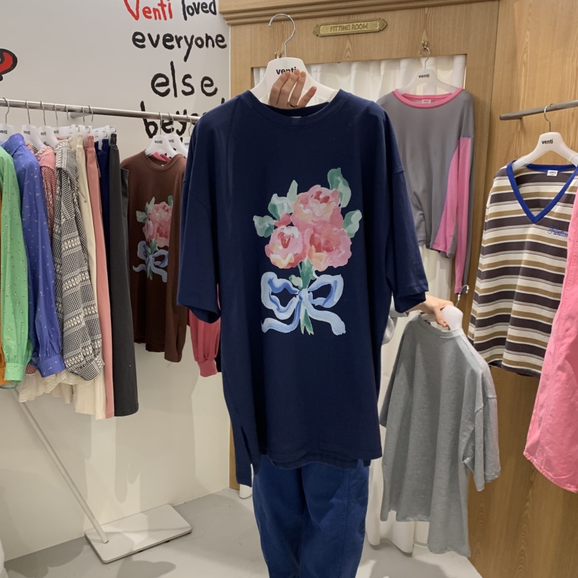 VENTI東大門代購女裝新品熱賣推薦休閑時尚真品人氣26春夏T恤VENTIT恤圖色3