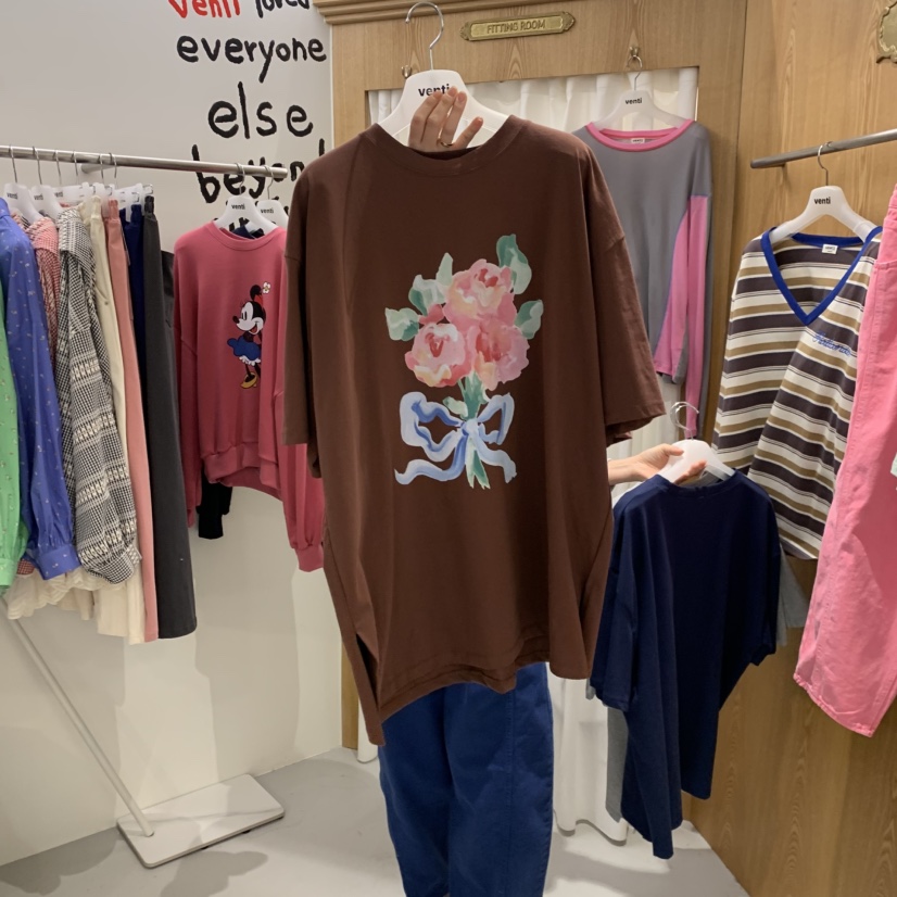 VENTI東大門代購女裝新品熱賣推薦休閑時尚真品人氣26春夏T恤VENTIT恤圖色4