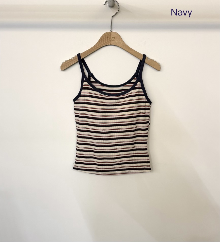 TWENTY FOUR SEVEN24-7韓國直郵女裝新款時尚吊帶背心TEWNTY FOUR SEVEN24-7吊帶/背心圖色1深藍色