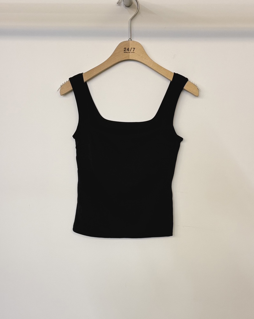TWENTY FOUR SEVEN24-7韓國代購女裝新品熱賣吊帶背心TEWNTY FOUR SEVEN24-7吊帶/背心圖色4黑色