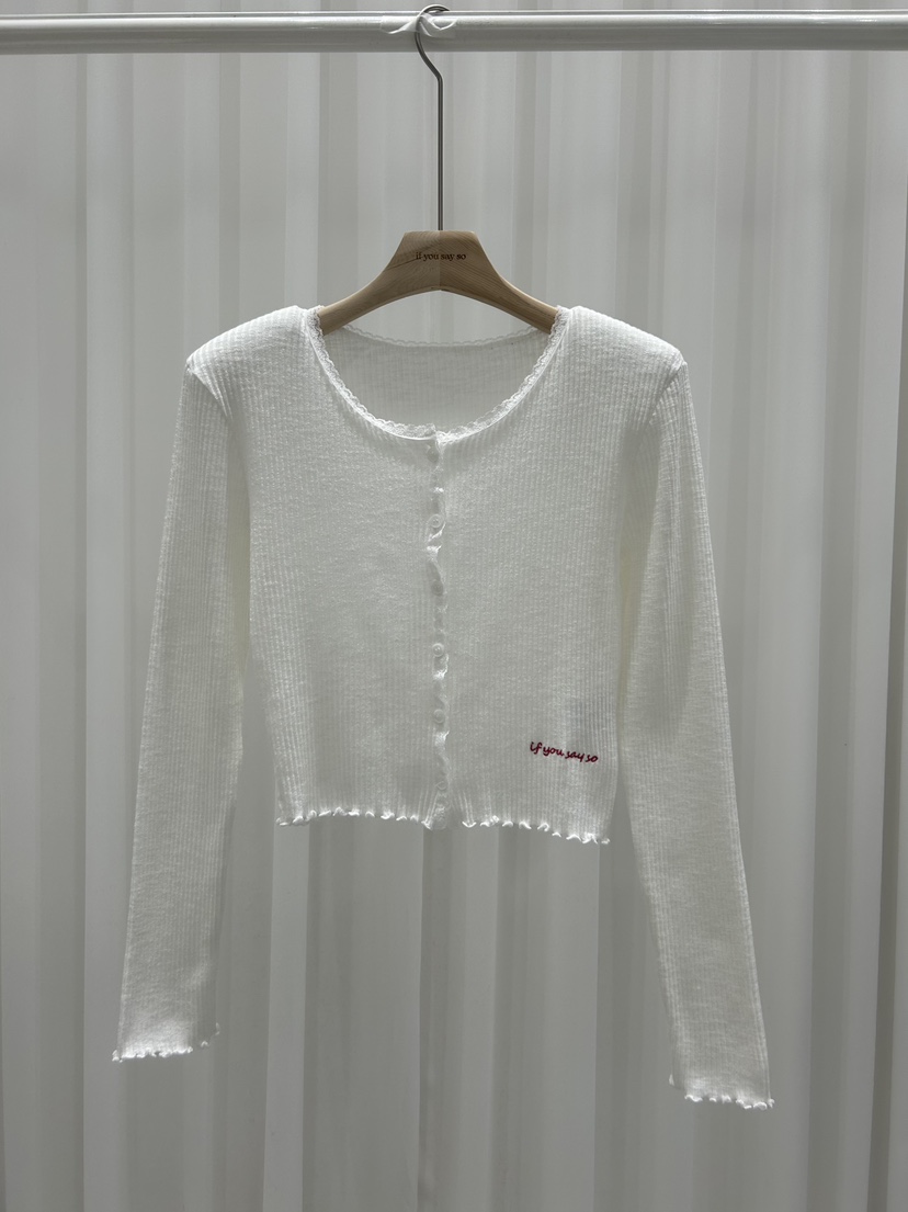 IF YOU SAY SO/PLUM-Q韓國代購女士新品職業針織衫蕾絲IF YOU SAY SO/PLUM-Q針織衫圖色2