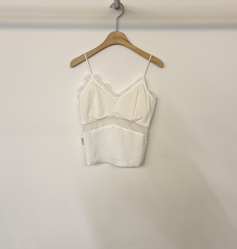 TWENTY FOUR SEVEN24-7韓國代購女裝新品推薦吊帶背心蕾絲緞面TEWNTY FOUR SEVEN24-7吊帶/背心