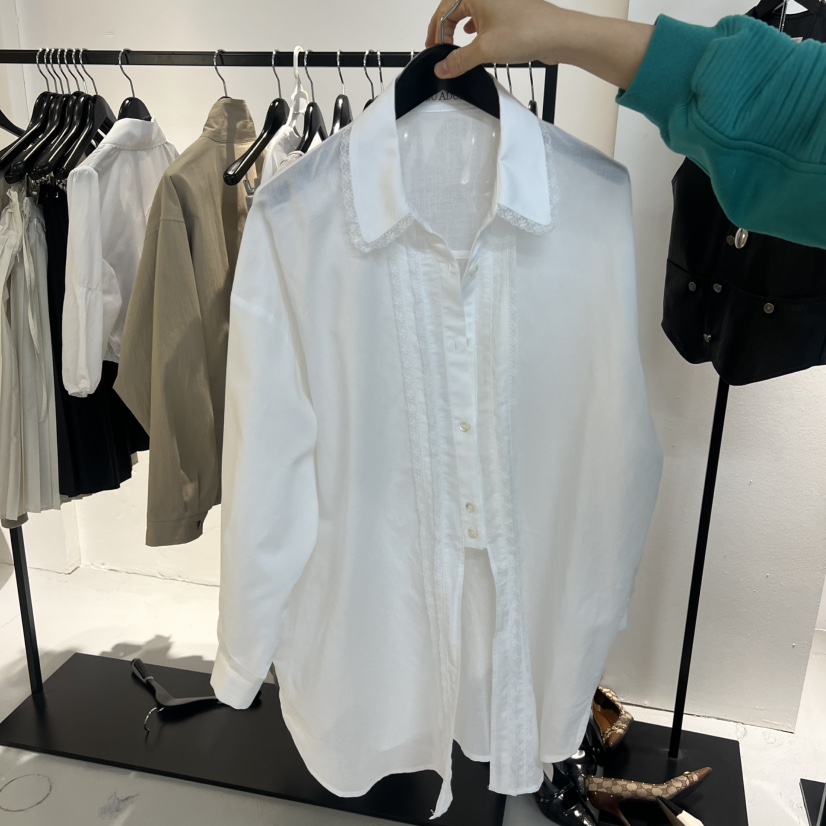 NEU ADULT韓國直郵女士新品真品26春夏推薦時尚襯衫蕾絲衫NEU ADULT襯衫/蕾絲衫