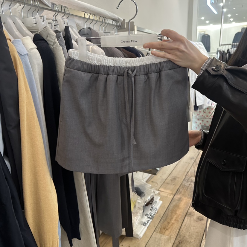 CREAM VILLA韓國代購女裝新品推薦短裙CREAMVILLA短裙圖色1