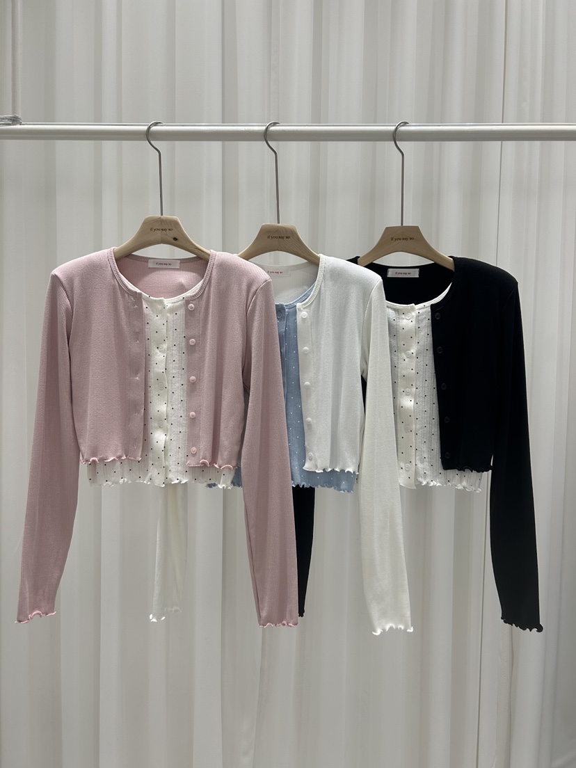 IF YOU SAY SO/PLUM-Q東大門直郵女士新款休閑針織衫假兩件IF YOU SAY SO/PLUM-Q針織衫