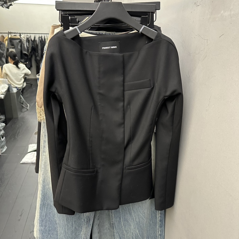 PROJECT WAVE-P韓國代購女裝新品26春夏推薦人氣休閑夾克PROJECT WAVE夾克圖色2