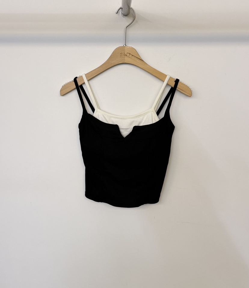 TWENTY FOUR SEVEN24-7東大門直郵女裝新款熱賣吊帶背心TEWNTY FOUR SEVEN24-7吊帶/背心圖色2黑色