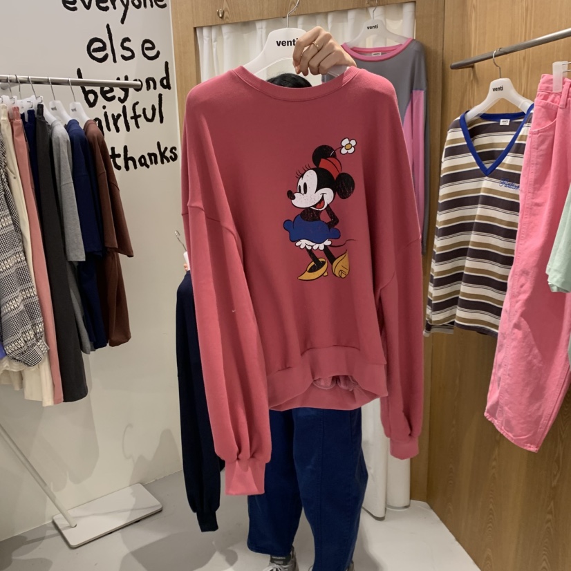 VENTI東大門直郵女裝新款推薦26春季人氣熱賣時尚衛衣花朵VENTI衛衣圖色1