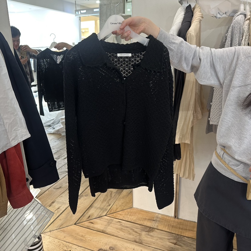 CREAM VILLA韓國代購女士新品熱賣針織衫不含內搭CREAMVILLA針織衫圖色3