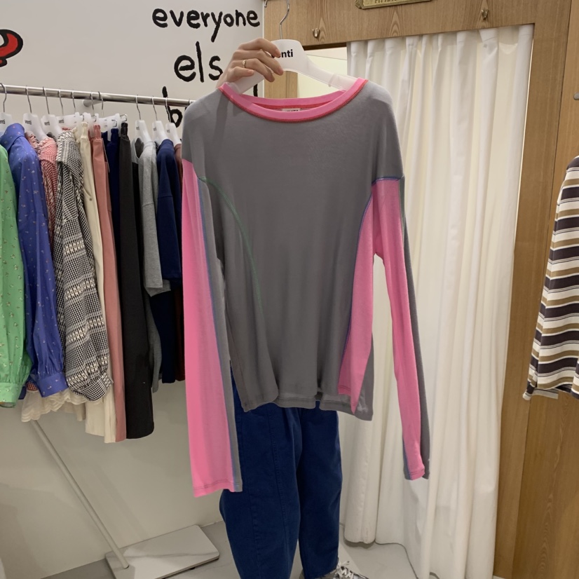 VENTI東大門代購女士新品熱賣推薦職業時尚26春季長袖T恤VENTI長袖T恤圖色4