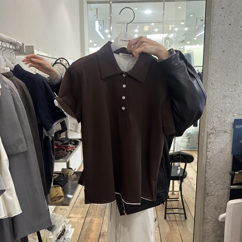 CREAM VILLA韓國代購女裝新品職業T恤CREAMVILLAT恤圖色3